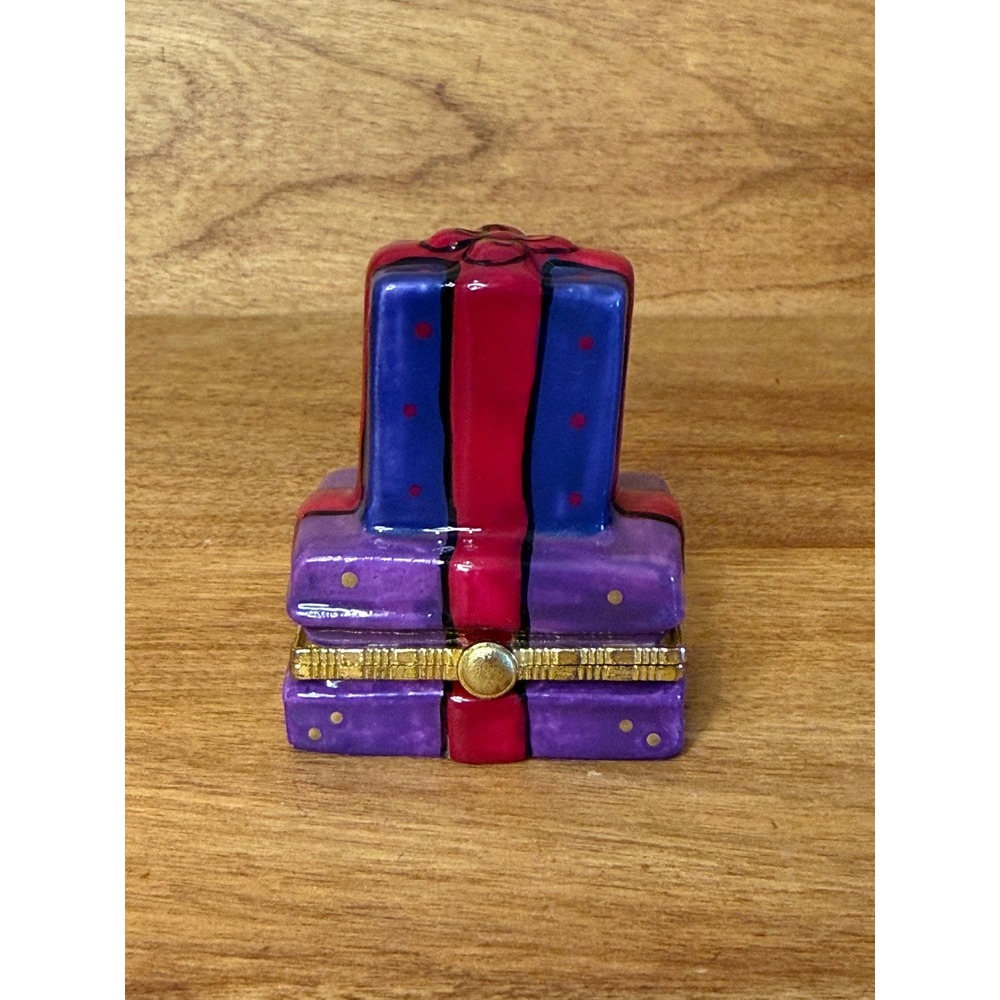 Hand Painted Porcelain Trinket pill Box Stacked Gift Boxes Astoria Limoges style